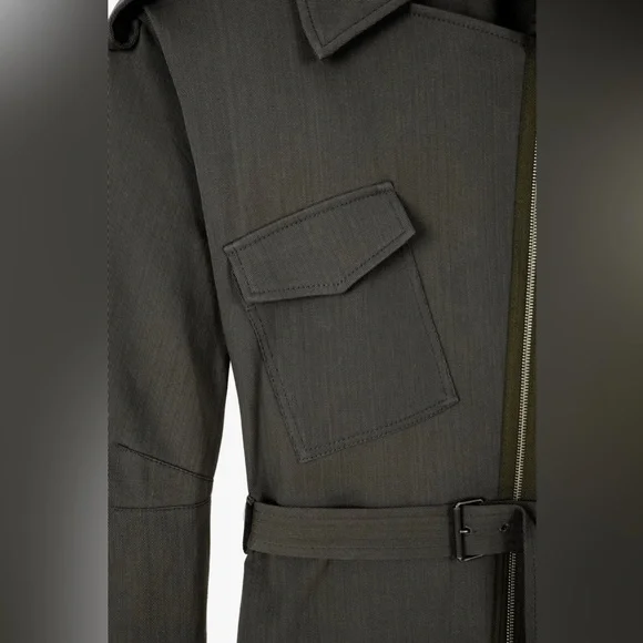 NWOT Zara Surplus Line S Military Jacket Dress one of a kind wardrobe must. #16 - Picture 4 of 6